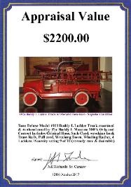 Buddy L Cars For Sale ~ Free Antqiue Toy Consignments ~ Buddy L Fire Truck ~ Buddy L Juniior Oil Tanker