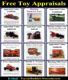 pressed steel toys home page Buddy L Museum www.buddylmuseum free pressed steel toy appraisals buying toy collections buddy l trucks for sale